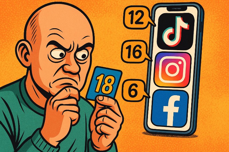 Grafik: TikTok ab 18? Der digitale Sandkasten bekommt einen Zaun!