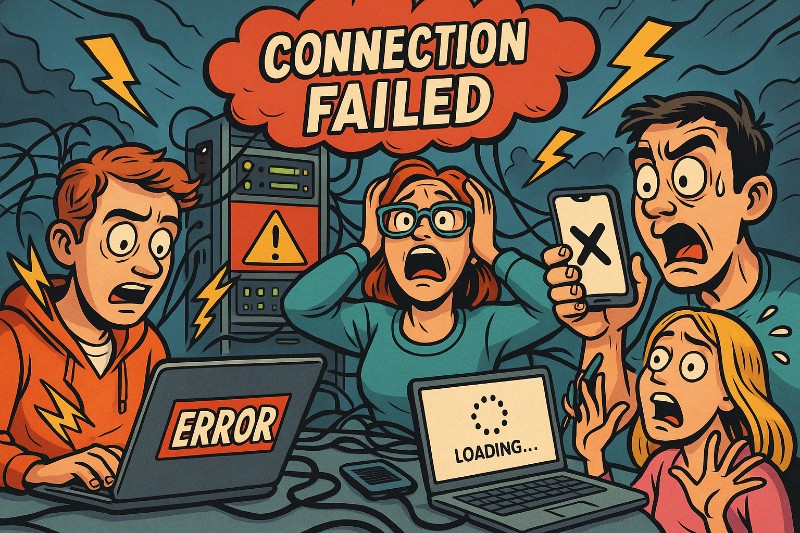 Grafik: Internet-Blackout der besonderen Art: Cloudflare niest – und das halbe Netz fällt um