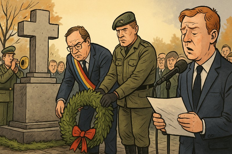 Grafik: Ahlen gedenkt – und der Musikverein spielt den Soundtrack der Nachdenklichkeit