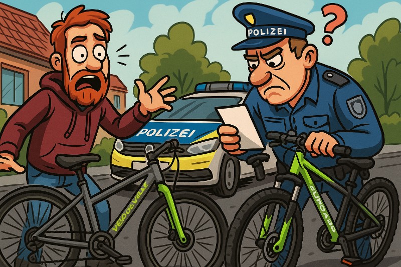 Grafik: Der Räuber mit dem Ersatzrad – Beelen sucht den ungewollten Tauschpartner des Jahres