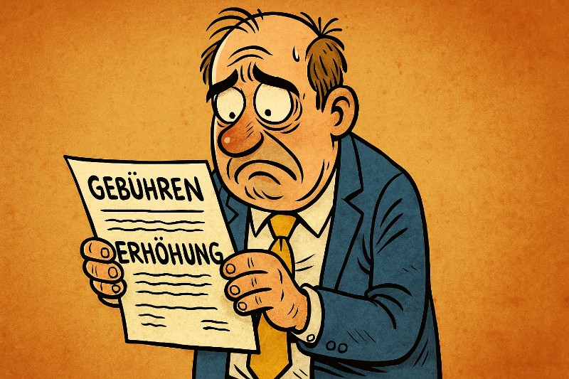 Grafik: Die wohl sanfteste Gebührenwelle des Jahres