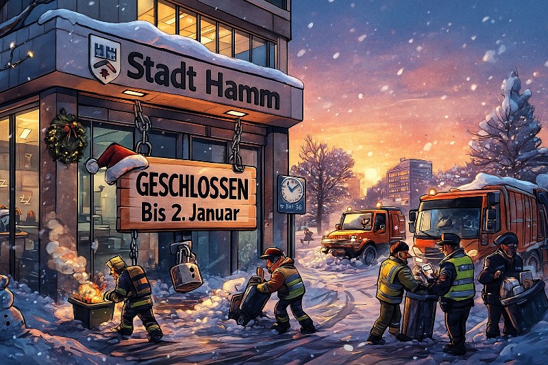 Grafik: Hamm im Feiertagsmodus