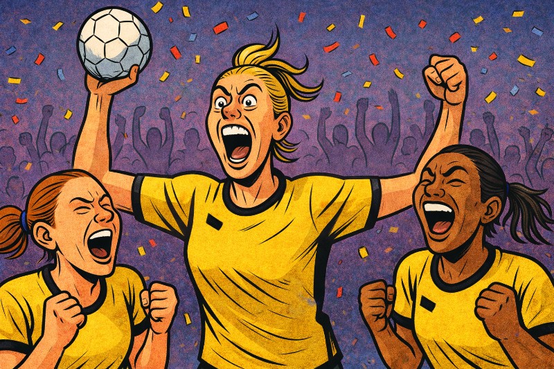 Grafik: Finale? Klar! Wenn Handballerinnen beschließen, einfach Spaß zu haben