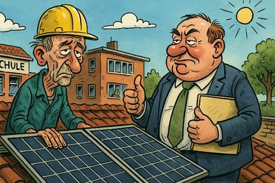 Grafik: Solar-Seniorin im Schuldienst