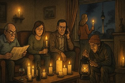 Grafik: Berlin – Hauptstadt im Kerzenschein