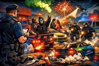 Grafik: Wenn der Treffpunkt geheim bleibt, aber der Auspuff alles verrät