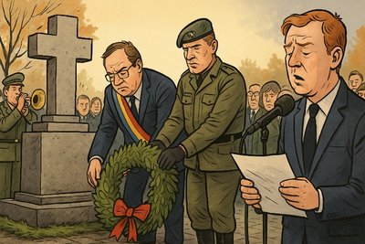 Grafik: Ahlen gedenkt – und der Musikverein spielt den Soundtrack der Nachdenklichkeit