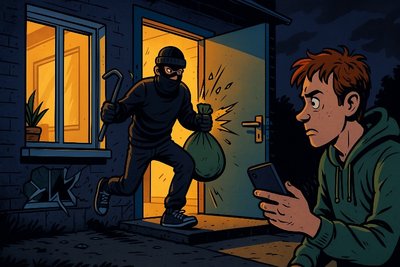 Grafik: Nächtliche Räuberromantik