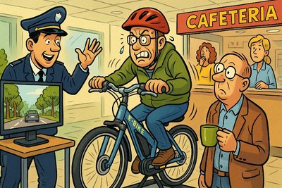 Grafik: Münster lädt zum E-Bike-Realitätscheck: Pedelec-Simulator trifft Klinik-Cappuccino