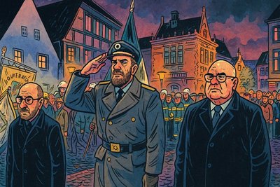 Grafik: Volkstrauertag in Ahlen: Zwischen Mahnung, Marktplatz und stillem ‚Nie wieder