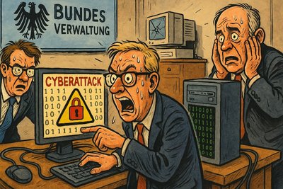 Grafik: IT-Sicherheits-Operette: Deutschland stolpert in die Cyberzukunft