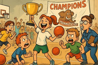 Mammutschule holt den Brennballthron