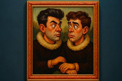 Grafik: Mona Lisa & TikTok: Wie zwei Belgier ihr Selfie heimlich im Louvre ausstellten