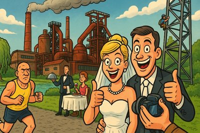 Grafik: Heiraten, schwitzen, staunen – willkommen im westfälischen Wunderland Huckarde