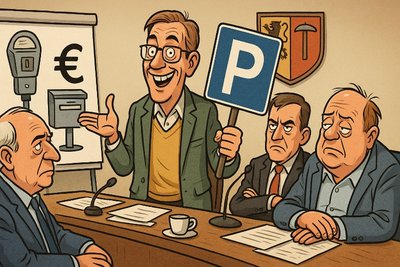 Grafik: Ahlen stellt die Parkuhr der Zukunft: Gebühren, Gefühle und gebührenfreie Gefühle