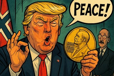 Grafik: Donald Trump - Der Mann, der den Frieden erfand – und ihn gleich patentieren ließ