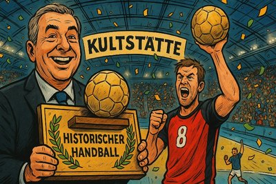 Grafik: Der Tempel des deutschen Handballs erhält den Ritterschlag