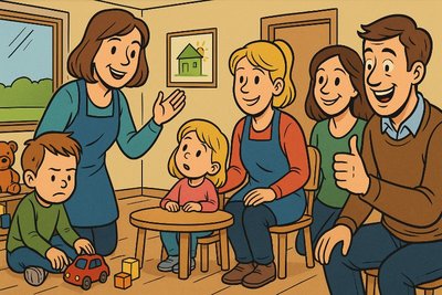 Grafik: Dortmund baut den Betreuungs-Superhelden: Der neue Vertretungsstützpunkt für Familien