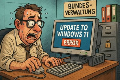 Grafik: Windows 11? Die Bundesverwaltung wartet noch auf das Update der Realität
