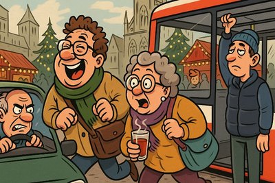 Grafik: Münsters Adventsverkehr 2025