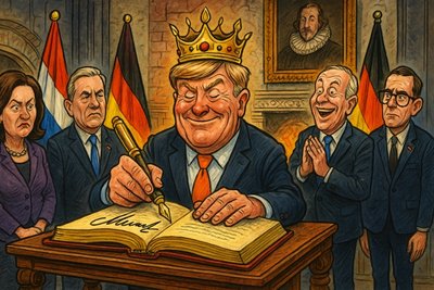 Grafik: Königlicher Kurztrip ins Kaminzimmer – Niederlande meets Münster