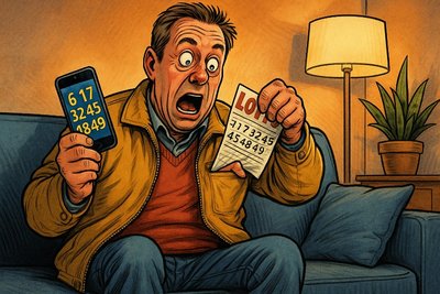 Grafik: Jackpot im Jackett – oder: Wie man 15 Millionen vergisst und trotzdem alles richtig macht