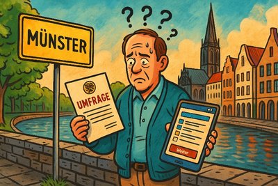 Grafik: Münster befragt sich selbst – und hofft, dass wenigstens jemand antwortet