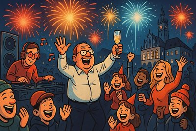 Grafik: Dortmund macht Silvester deluxe: Von 80er-Hits bis Höhenfeuerwerk