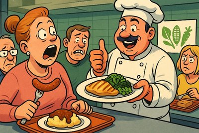 Grafik: Münster is(s)t gut – oder: Wenn Kantinen plötzlich Bio sprechen