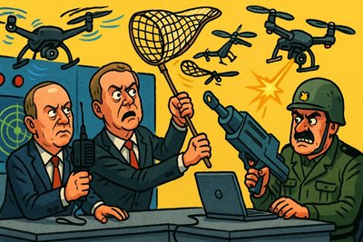 Grafik: Die Bedrohung ist „hoch“ – wie die Drohnen selbst