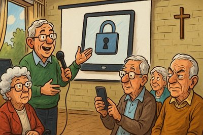 Grafik: Seniorenpower mit WLAN: Die große FBS-Erleuchtung in Dolberg