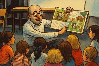 Grafik: Bobby-Car-Bibliothek: Wenn Ahlen der Haselmaus den roten Teppich ausrollt