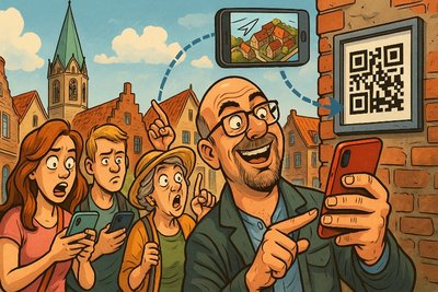 Grafik: Smartphone an, Geschichte an