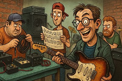 Grafik: Flohmarkt der schrägen Töne – Ahlen stimmt sich ab!