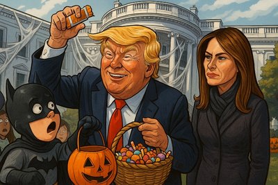 Grafik: Trick or Trump – Wenn das Weiße Haus zur Geisterbahn wird