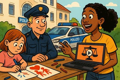 Grafik: Menschenrechte 2025 – Jetzt auch mit Blaulicht und Bastelbogen