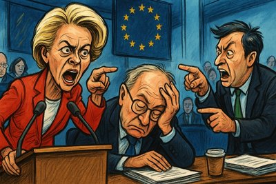 Grafik: EU-Kommission im Misstrauens-Karussell: Eintritt frei, Rücktritt ausgeschlossen