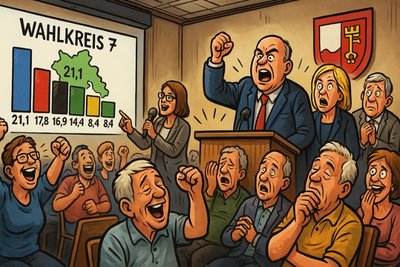 Grafik: Die Moderation: VHS trifft Rathaus