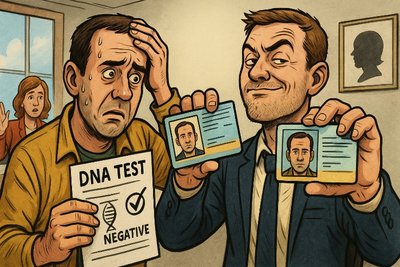 Grafik: Vaterschaftsroulette in Schwaben