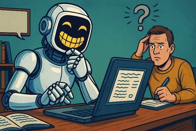 Grafik: „Fakten mit Deko“ – wenn Chatbots Wahrheit im Abo liefern