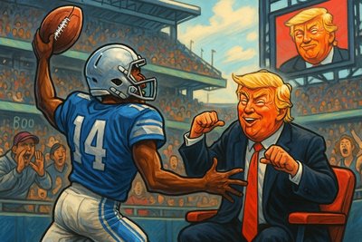 Grafik: Touchdown für den Tanzbefehl – Wenn Politik und Football einen Körperkontakt haben, den keiner will