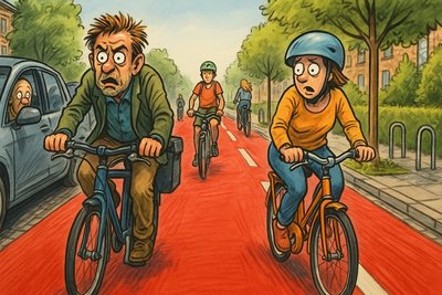 Grafik: Roter Teppich für die Pedale – Die Wilhelmstraße wird zur Fahrradstraße Plus