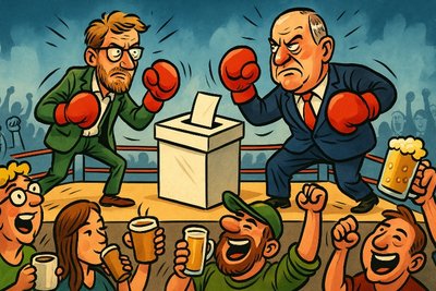 Grafik: Münster sucht den Super-OB