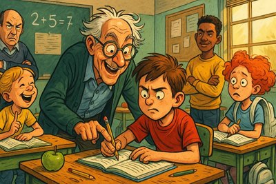 Grafik: Wenn Lernen plötzlich sexy wird – Das Jobcenter als heimliche Bildungsrevolution