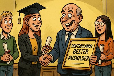 Grafik: Warendorfs Verwaltung feiert