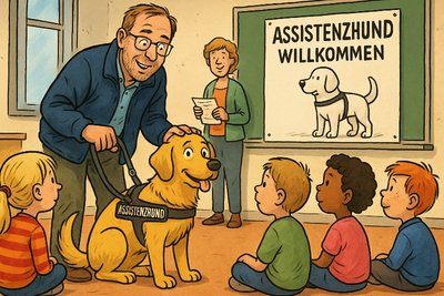 Grafik: Hanni, die Heldin auf vier Pfoten – Dortmund lernt Inklusion auf Hundesprache