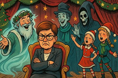 Grafik: Weihnachtsmusical mit Geistern