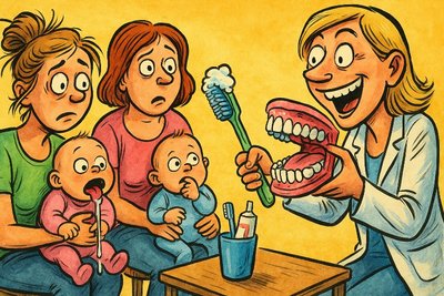 Grafik: Tag der Zahngesundheit – Wenn Spucke plötzlich Superkräfte hat