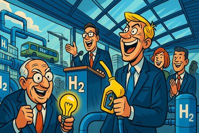 Grafik: Wasserstoff: Das neue Westfalenbier – jetzt auch zum Einatmen!