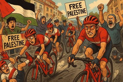 Grafik: Vuelta Blockada: Wenn Proteste schneller sprinten als die Fahrer